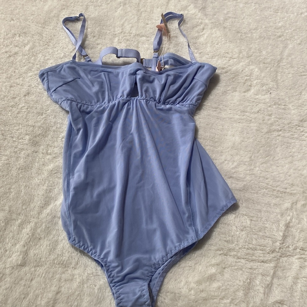 NWT Free people HAH periwinkle under the wire bodysuit size large - Picture 6 of 8
